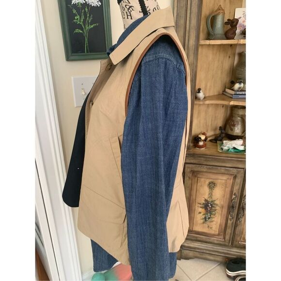 Ralph Lauren Reversible Field Hunting/Skeet Barn Vest Tan Black - Picture 2 of 16